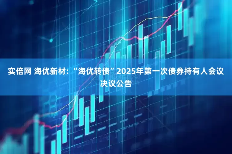 实倍网 海优新材: “海优转债”2025年第一次债券持有人会议决议公告
