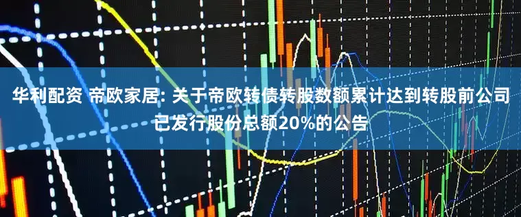 华利配资 帝欧家居: 关于帝欧转债转股数额累计达到转股前公司已发行股份总额20%的公告